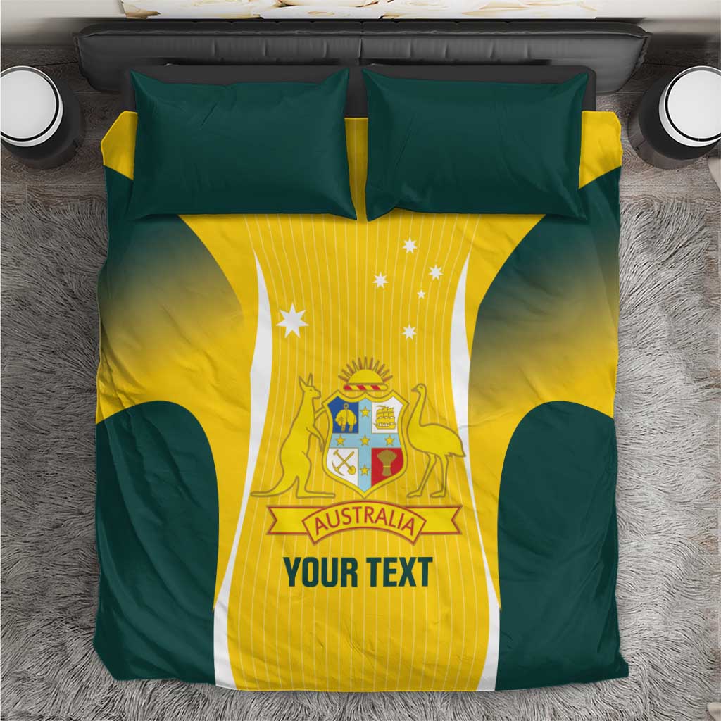 Custom Australia Cricket Bedding Set Go Champions Aussie - Vibe Hoodie Shop