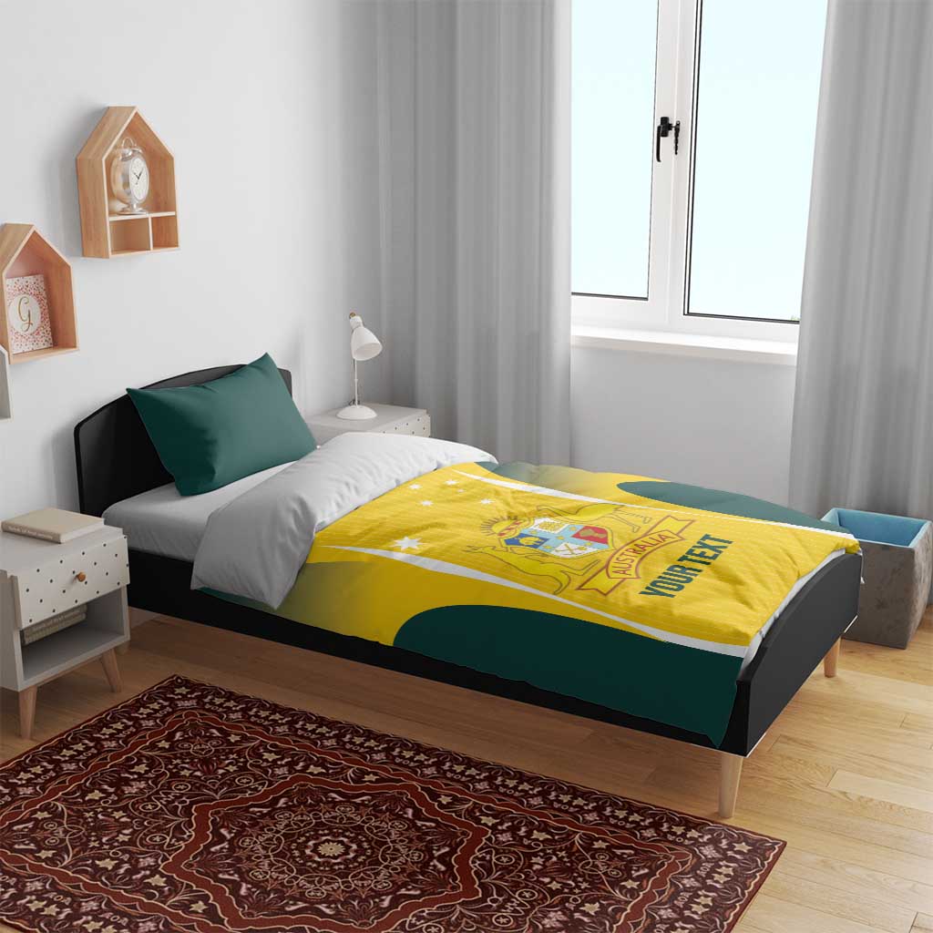 Custom Australia Cricket Bedding Set Go Champions Aussie - Vibe Hoodie Shop