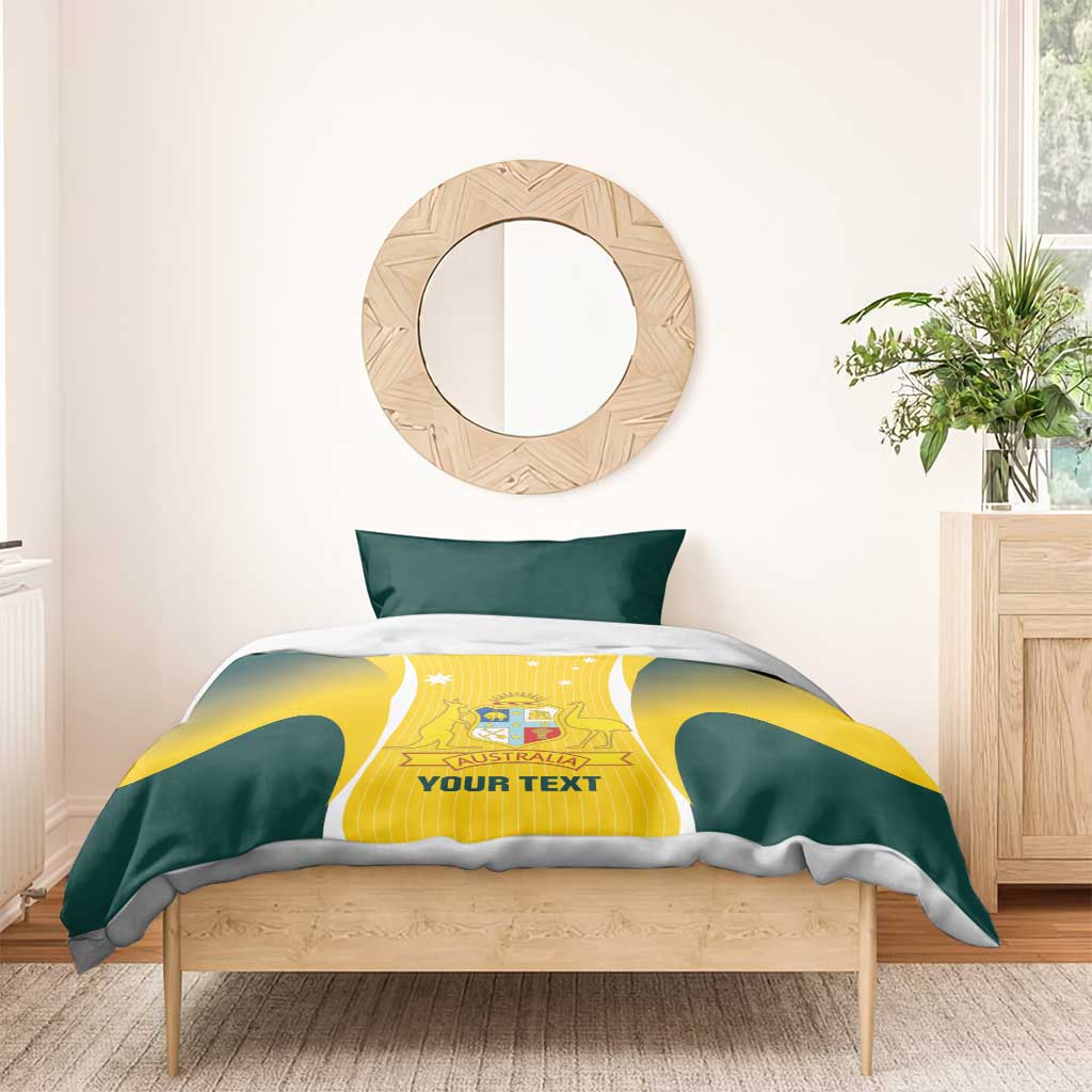 Custom Australia Cricket Bedding Set Go Champions Aussie - Vibe Hoodie Shop