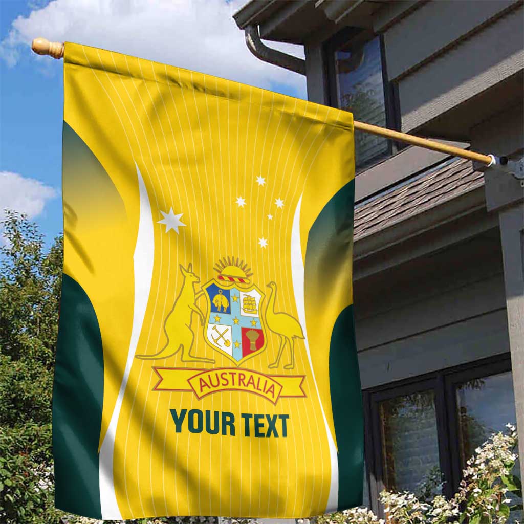 Custom Australia Cricket Garden Flag Go Champions Aussie - Vibe Hoodie Shop