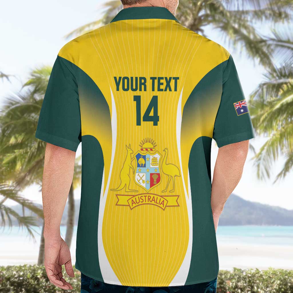 Custom Australia Cricket Hawaiian Shirt Go Champions Aussie - Vibe Hoodie Shop