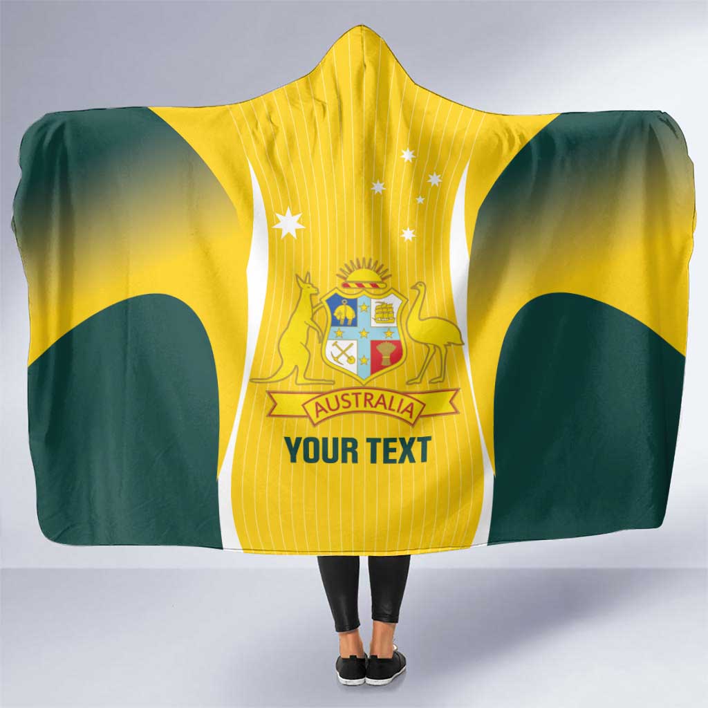 Custom Australia Cricket Hooded Blanket Go Champions Aussie