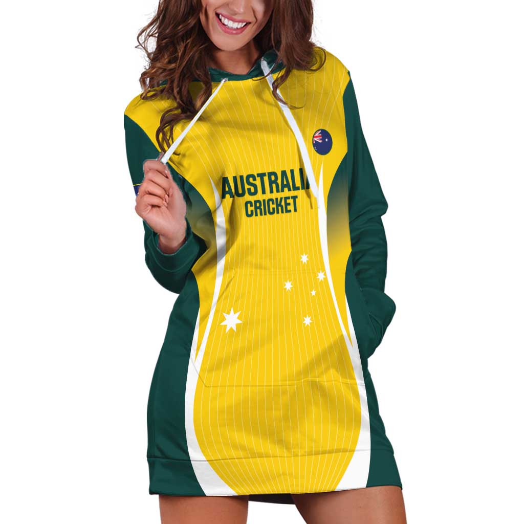 Custom Australia Cricket Hoodie Dress Go Champions Aussie - Vibe Hoodie Shop