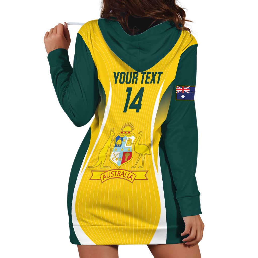 Custom Australia Cricket Hoodie Dress Go Champions Aussie - Vibe Hoodie Shop