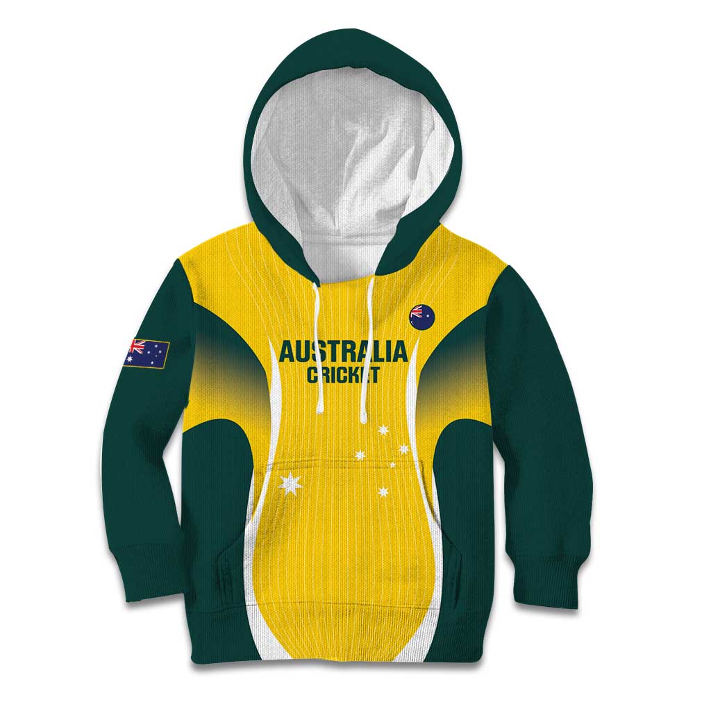 Custom Australia Cricket Kid Hoodie Go Champions Aussie - Vibe Hoodie Shop