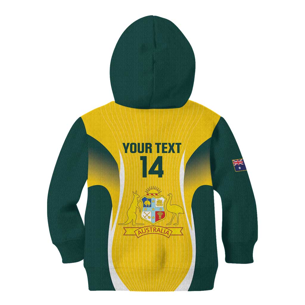 Custom Australia Cricket Kid Hoodie Go Champions Aussie - Vibe Hoodie Shop