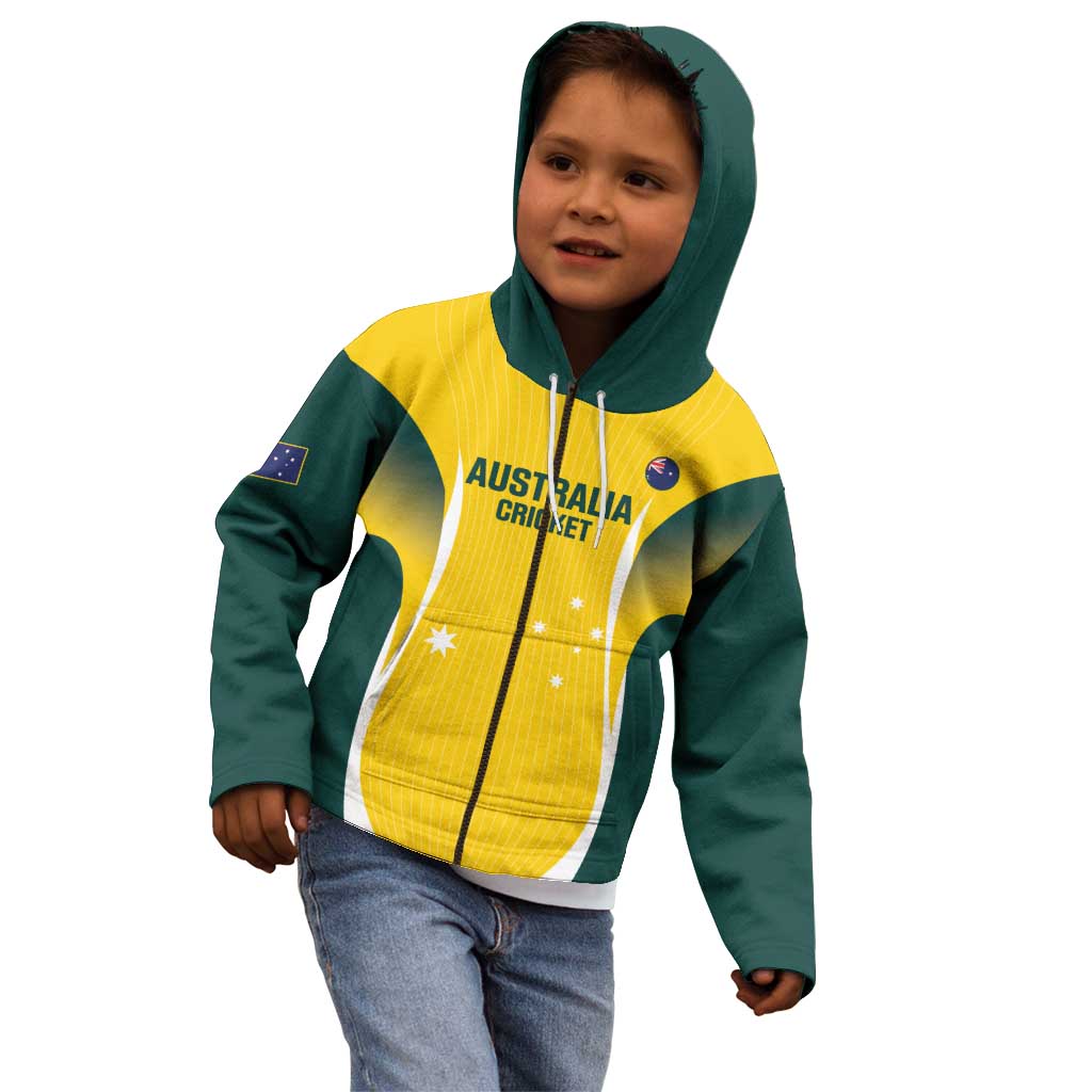 Custom Australia Cricket Kid Hoodie Go Champions Aussie - Vibe Hoodie Shop