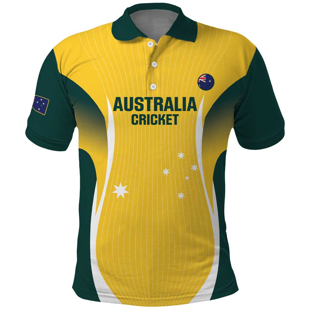 Custom Australia Cricket Polo Shirt Go Champions Aussie - Vibe Hoodie Shop