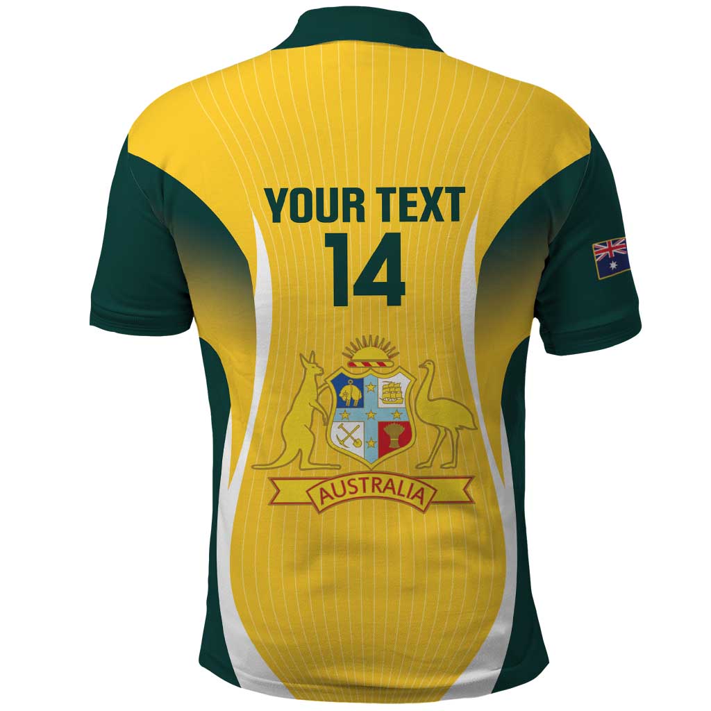 Custom Australia Cricket Polo Shirt Go Champions Aussie - Vibe Hoodie Shop