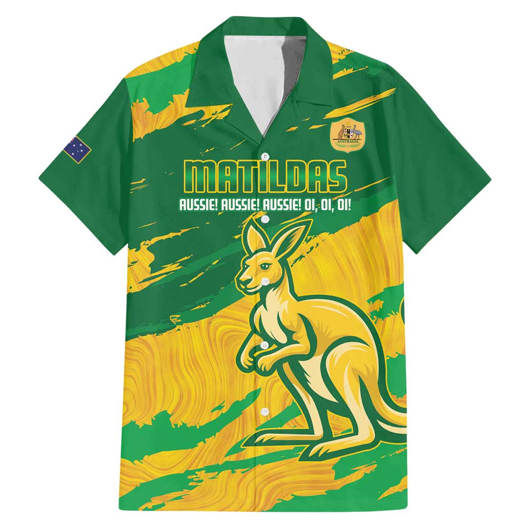 Custom Australia Soccer Family Matching Mermaid Dress and Hawaiian Shirt 2025 Go Matildas Marble Grunge Style