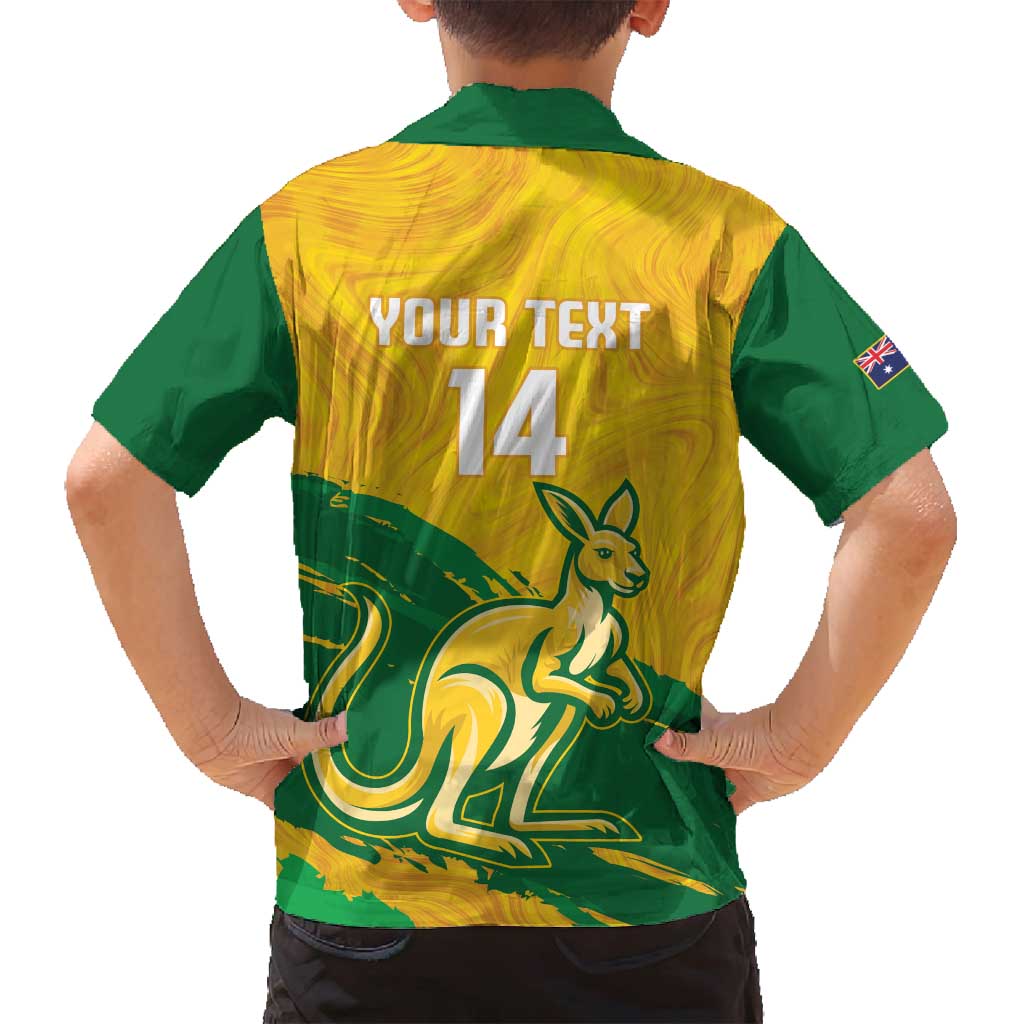 Custom Australia Soccer Family Matching Puletasi and Hawaiian Shirt 2025 Go Matildas Marble Grunge Style