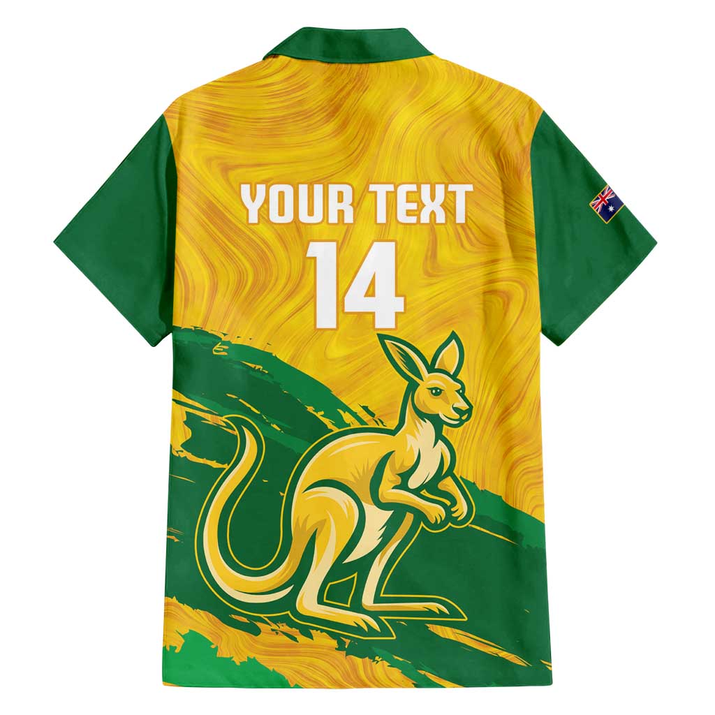 Custom Australia Soccer Family Matching Puletasi and Hawaiian Shirt 2025 Go Matildas Marble Grunge Style