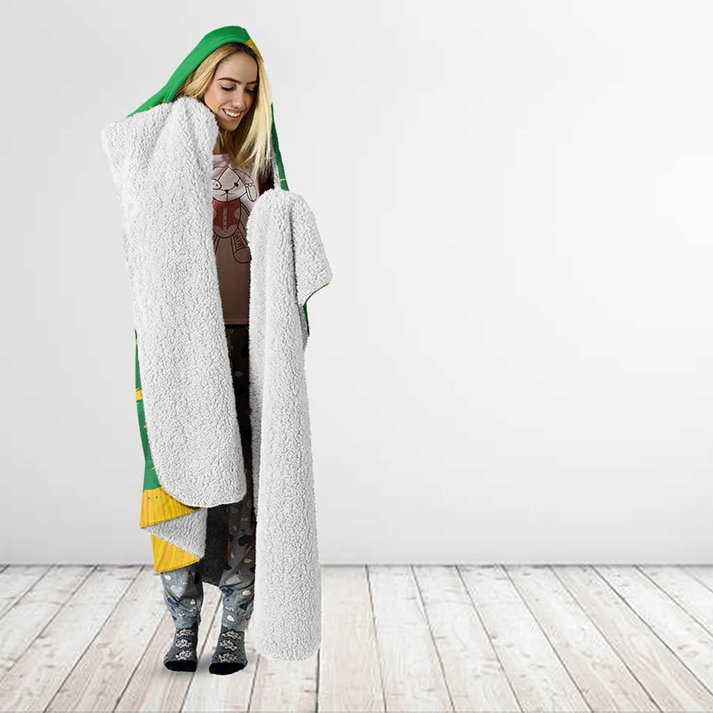 Australia Soccer Hooded Blanket 2025 Go Matildas Marble Grunge Style