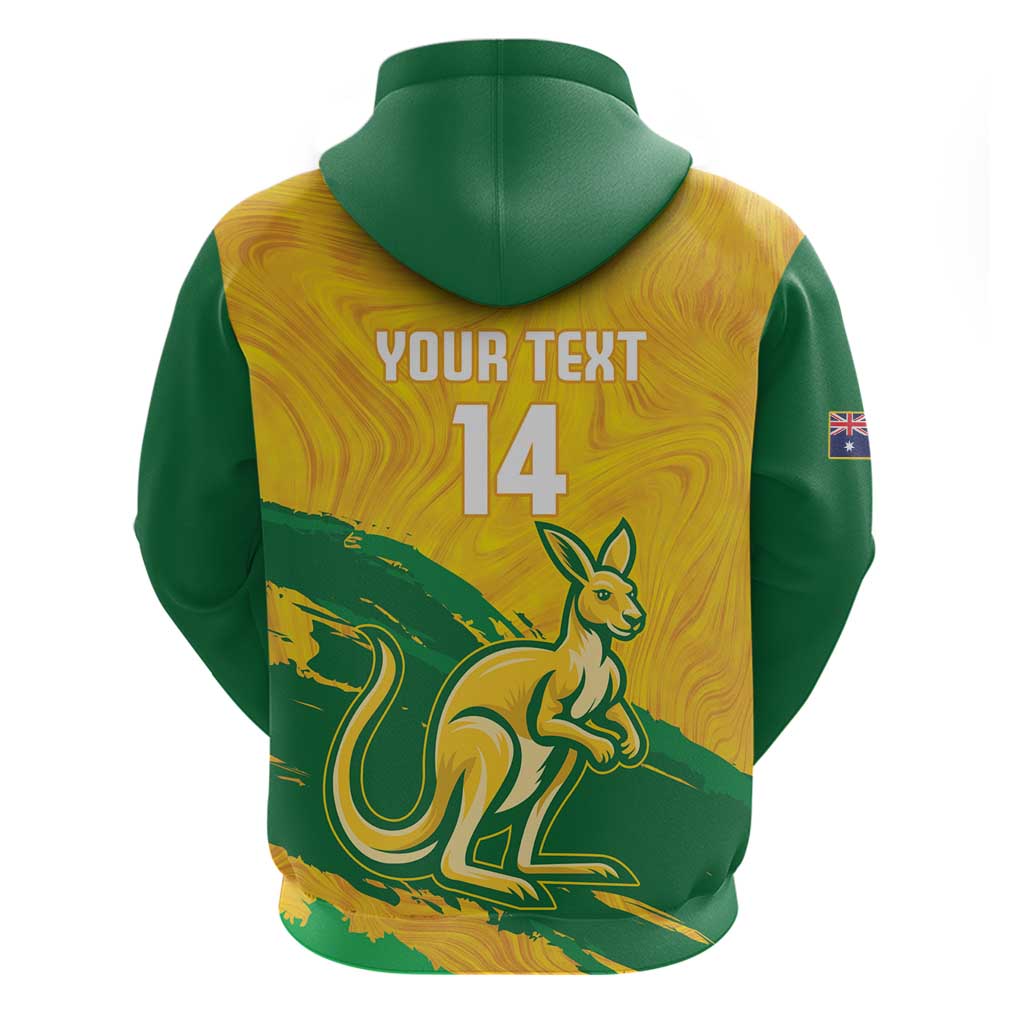 Custom Australia Soccer Hoodie 2025 Go Matildas Marble Grunge Style - Vibe Hoodie Shop