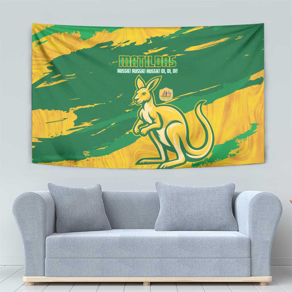 Australia Soccer Tapestry 2025 Go Matildas Marble Grunge Style - Vibe Hoodie Shop