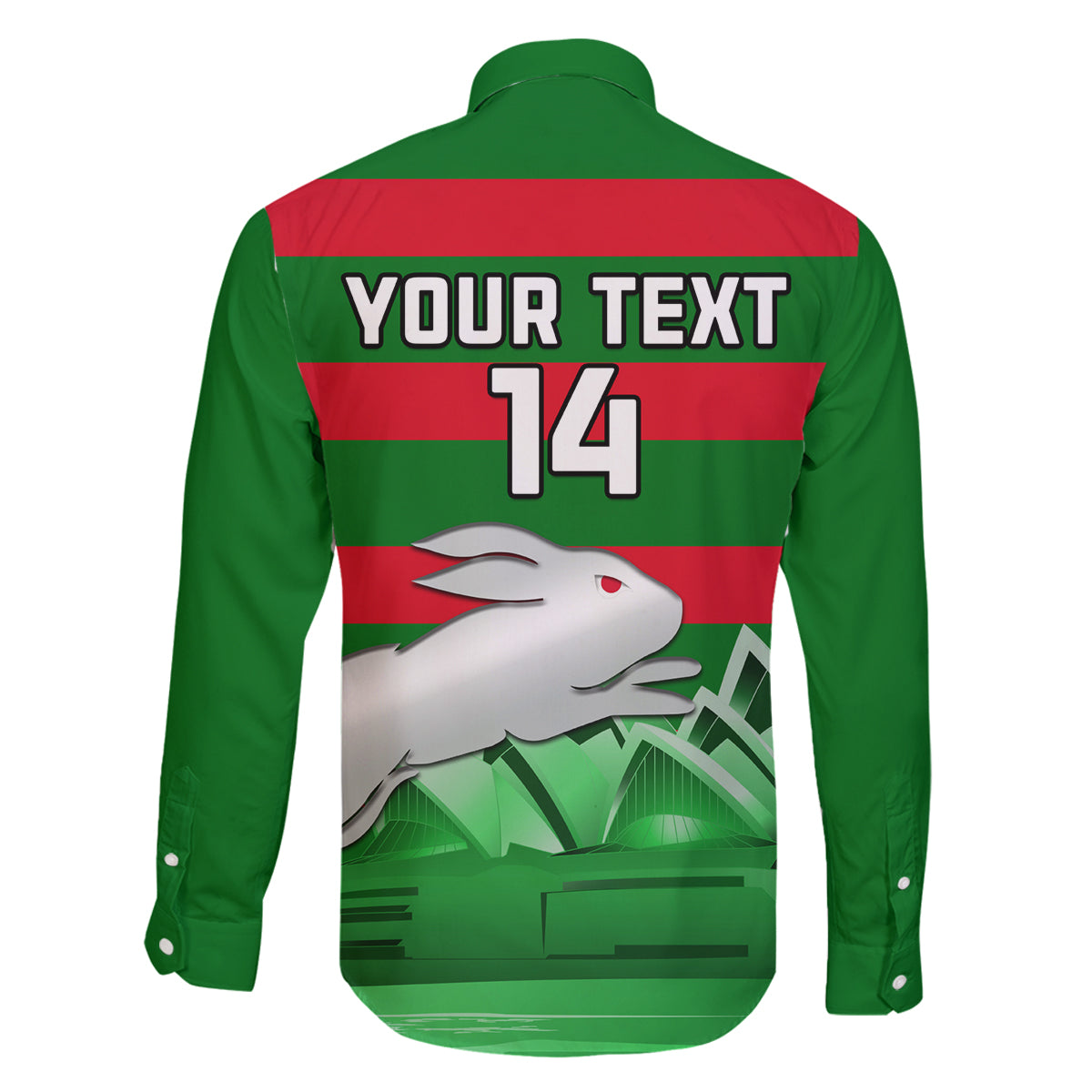 Custom Australia Day Rabbitohs Family Matching Long Sleeve Bodycon Dress and Hawaiian Shirt NRL 2024 Sydney Opera House With Map