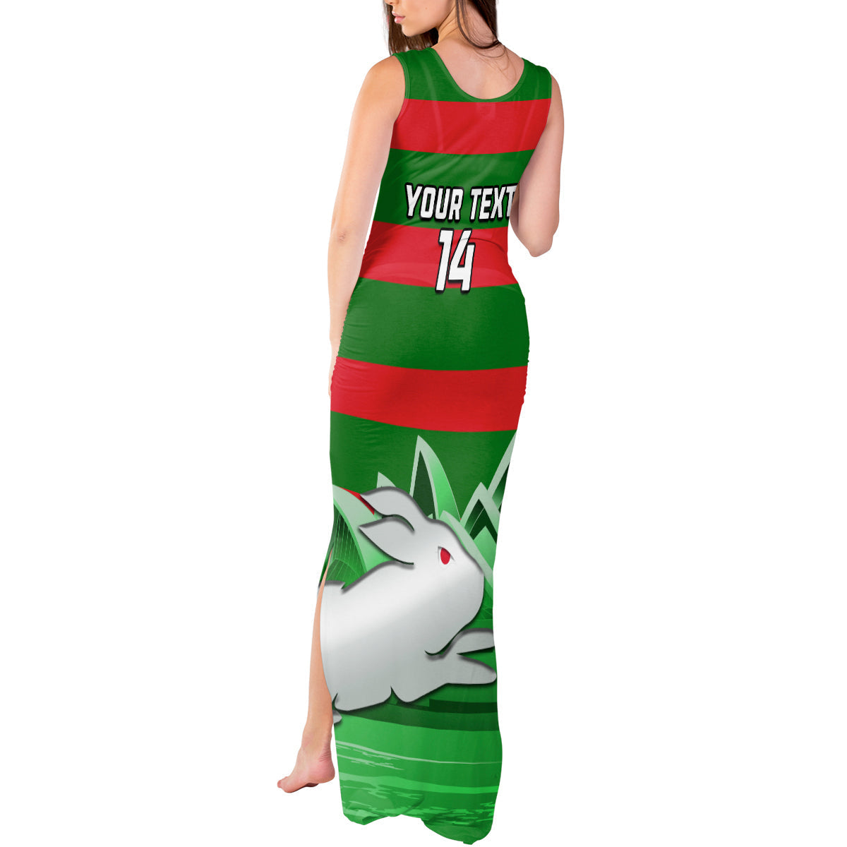 Custom Australia Day Rabbitohs Tank Maxi Dress NRL 2024 Sydney Opera House With Map