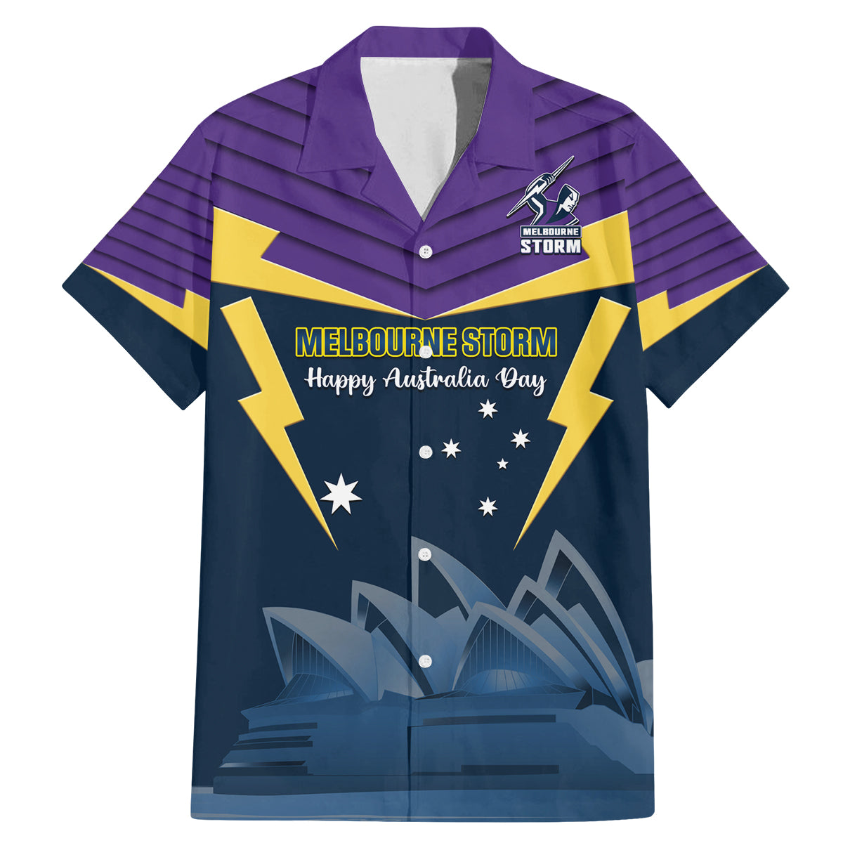 Custom Australia Day Storm Family Matching Mermaid Dress and Hawaiian Shirt NRL 2024 Sydney Opera House With Map