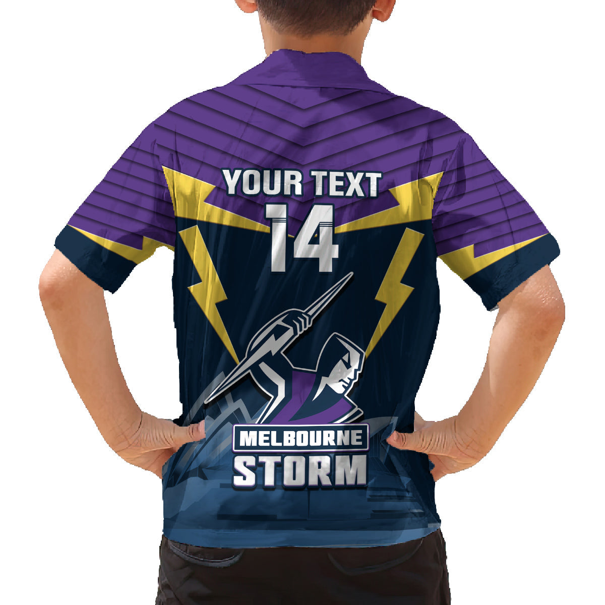 Custom Australia Day Storm Family Matching Puletasi and Hawaiian Shirt NRL 2024 Sydney Opera House With Map