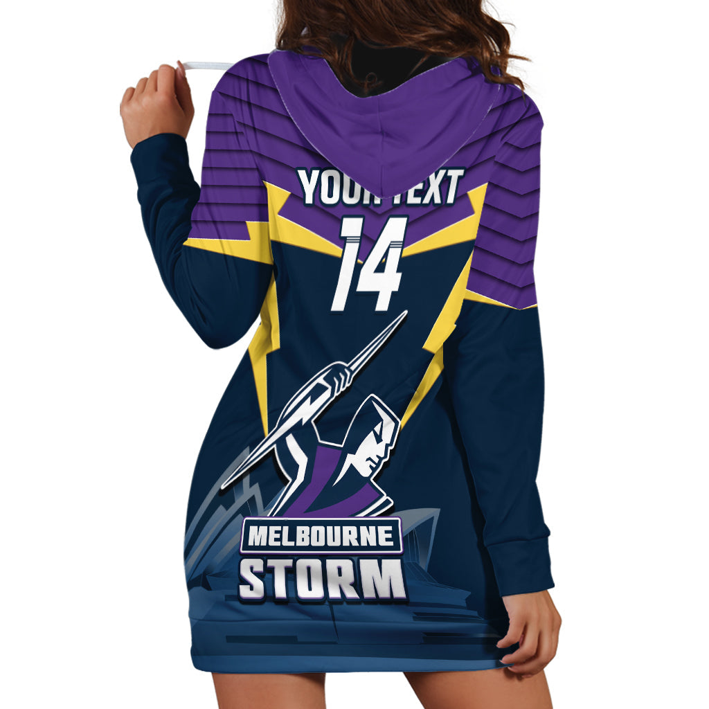 Custom Australia Day Storm Hoodie Dress NRL 2024 Sydney Opera House With Map