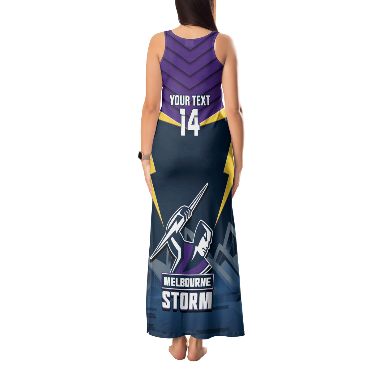 Custom Australia Day Storm Tank Maxi Dress NRL 2024 Sydney Opera House With Map