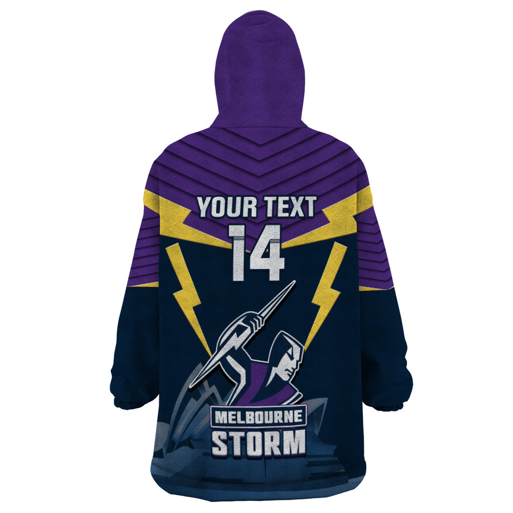 Custom Australia Day Storm Wearable Blanket Hoodie NRL 2024 Sydney Opera House With Map - Vibe Hoodie Shop