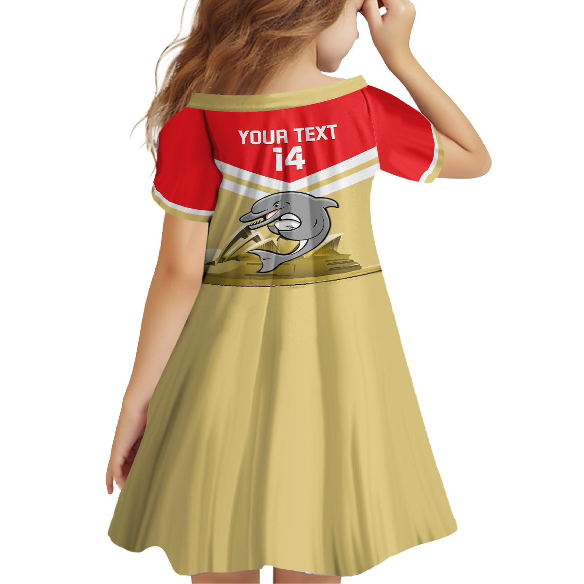 Custom Australia Day Dolphins Family Matching Off Shoulder Short Dress and Hawaiian Shirt NRL 2024 With Sydney Opera House