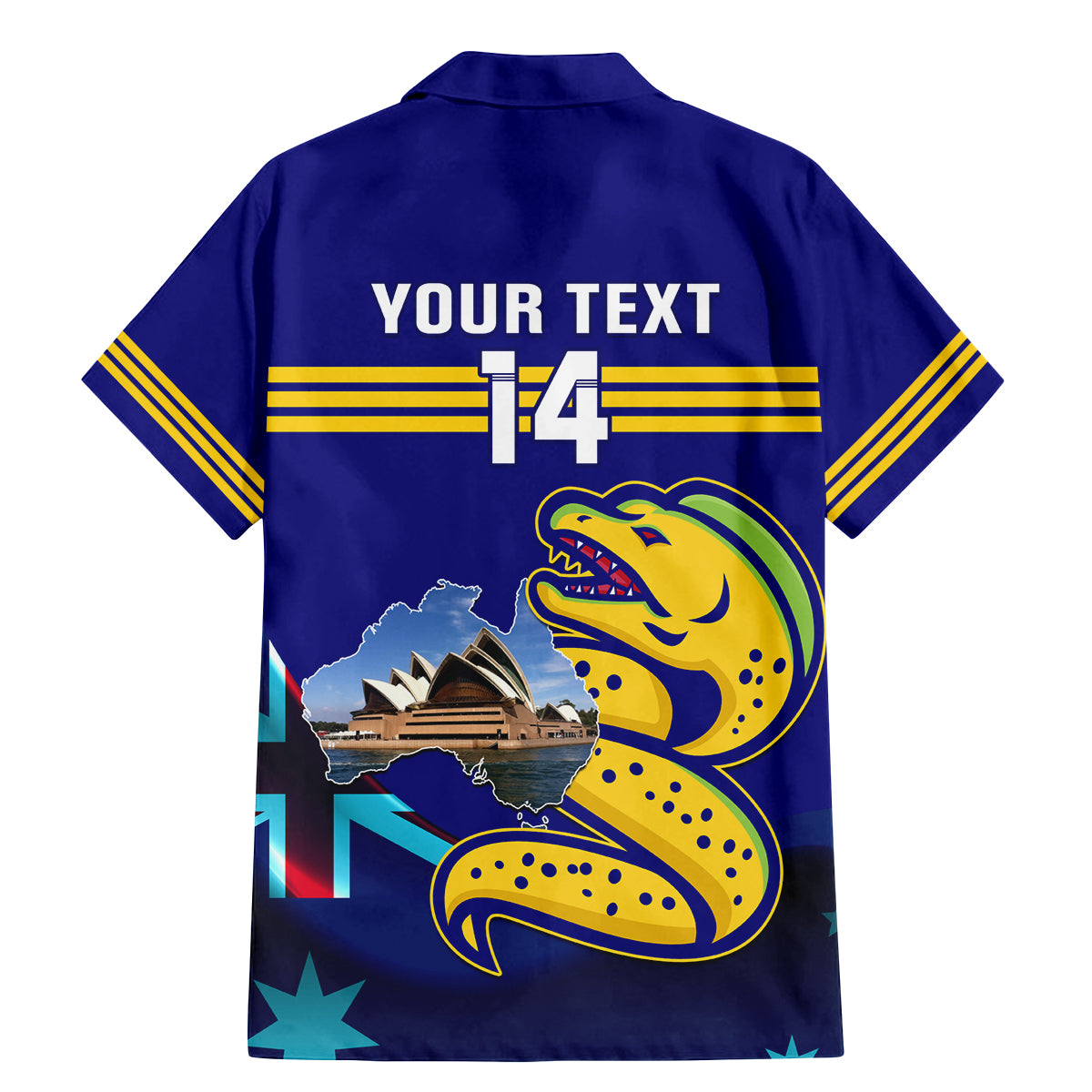 Custom Australia Day Eels Family Matching Mermaid Dress and Hawaiian Shirt NRL 2024 Sydney Opera House With Map