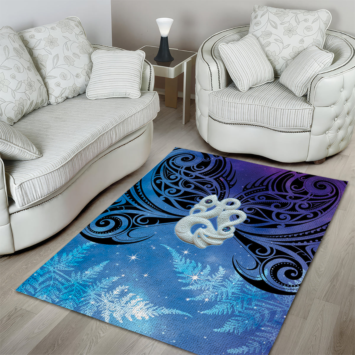 New Zealand Matariki Area Rug Aotearoa Maori New Year Manaia Galaxy Vibes - Vibe Hoodie Shop