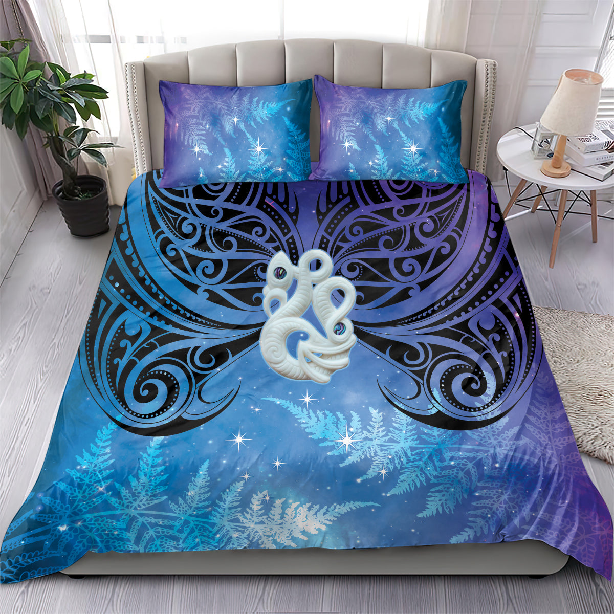 New Zealand Matariki Bedding Set Aotearoa Maori New Year Manaia Galaxy Vibes - Vibe Hoodie Shop