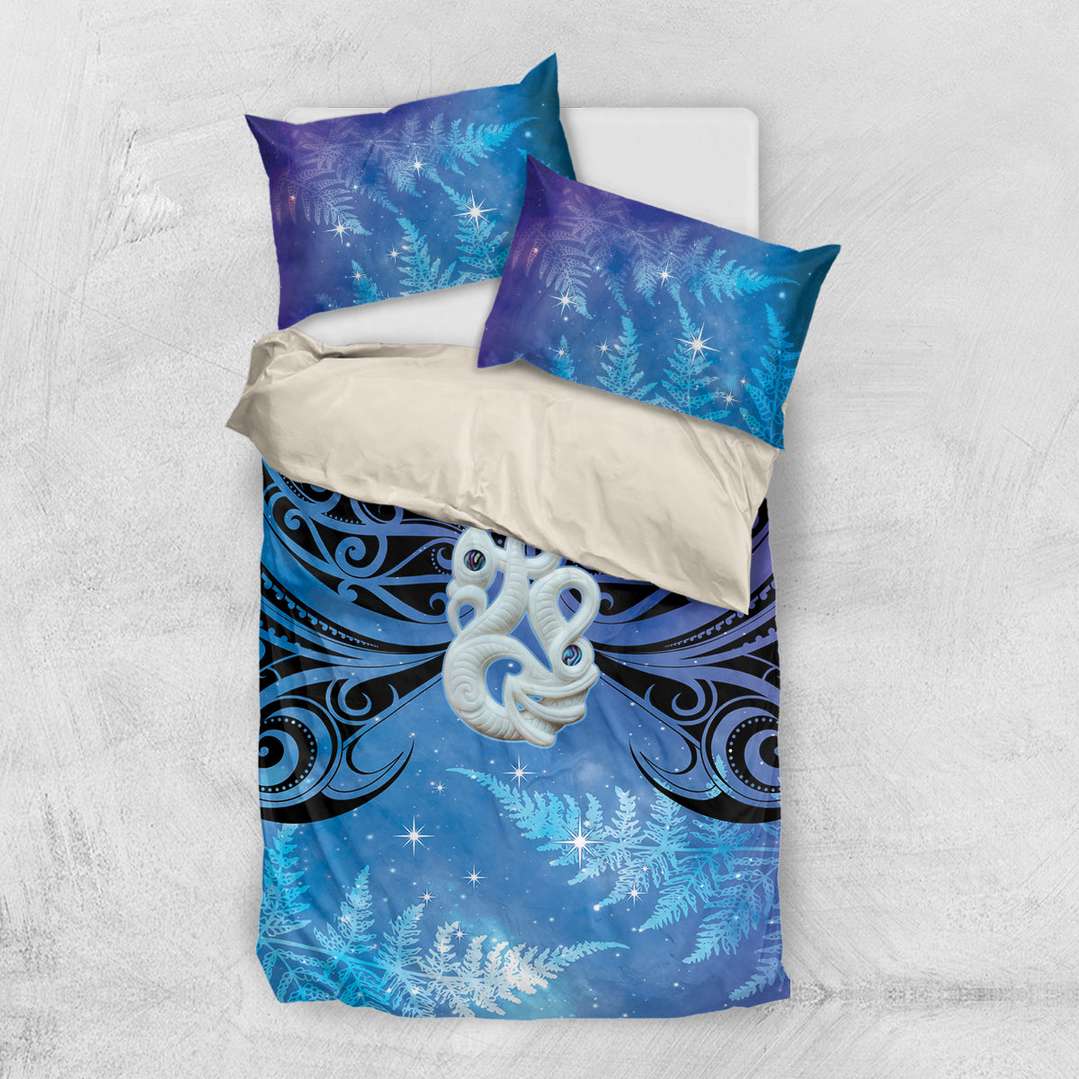New Zealand Matariki Bedding Set Aotearoa Maori New Year Manaia Galaxy Vibes - Vibe Hoodie Shop