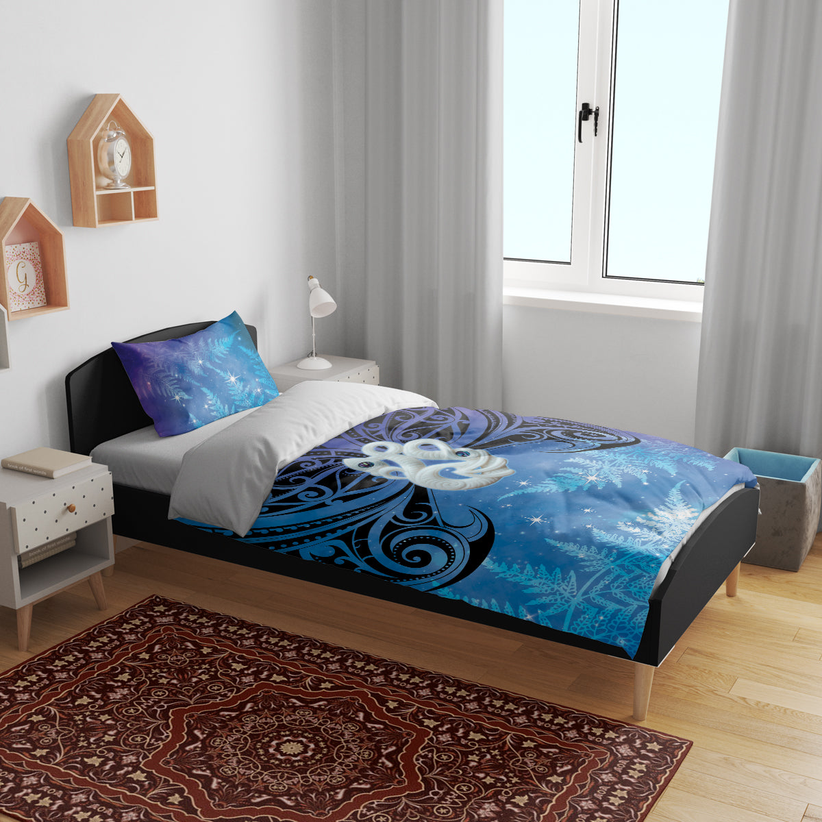 New Zealand Matariki Bedding Set Aotearoa Maori New Year Manaia Galaxy Vibes - Vibe Hoodie Shop
