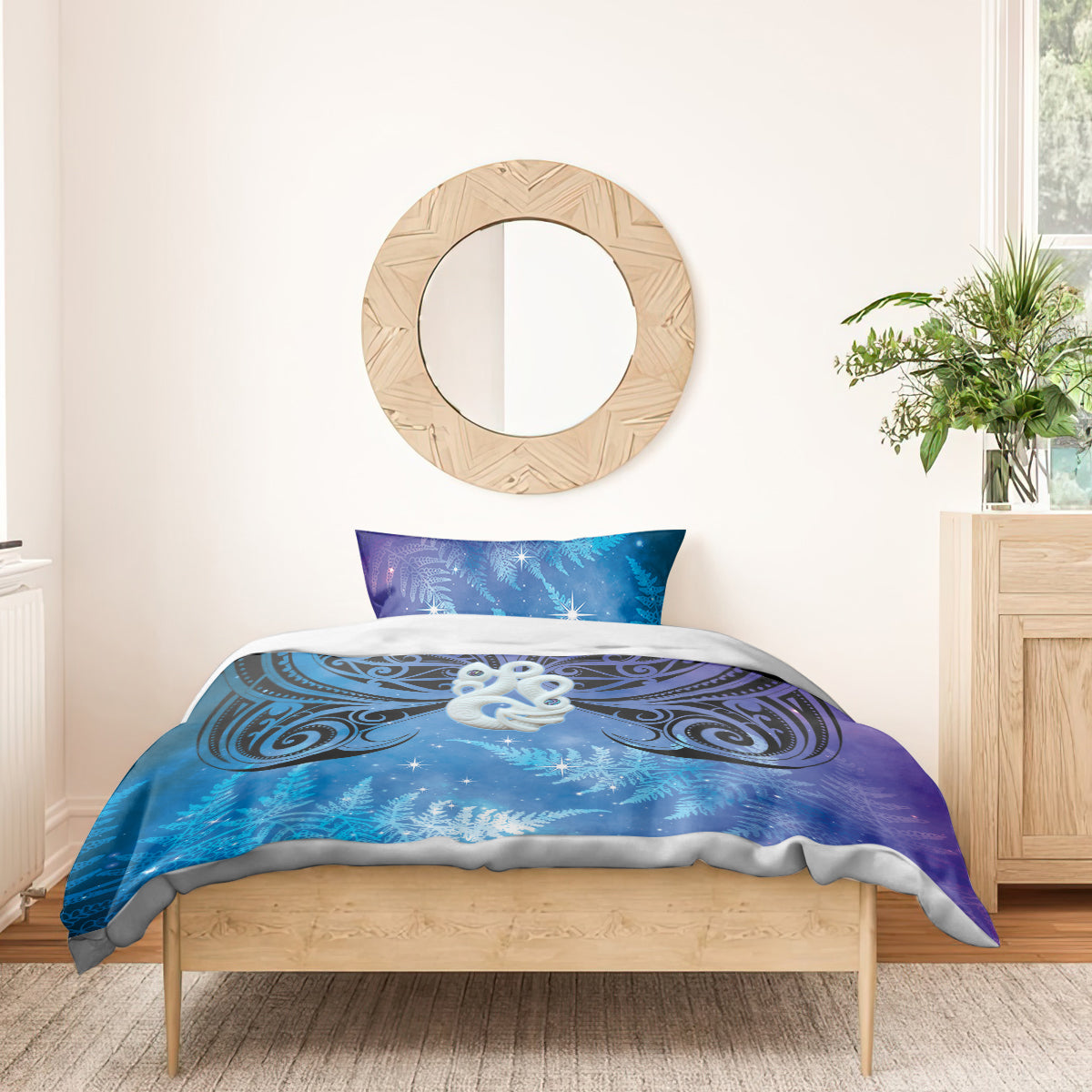 New Zealand Matariki Bedding Set Aotearoa Maori New Year Manaia Galaxy Vibes - Vibe Hoodie Shop