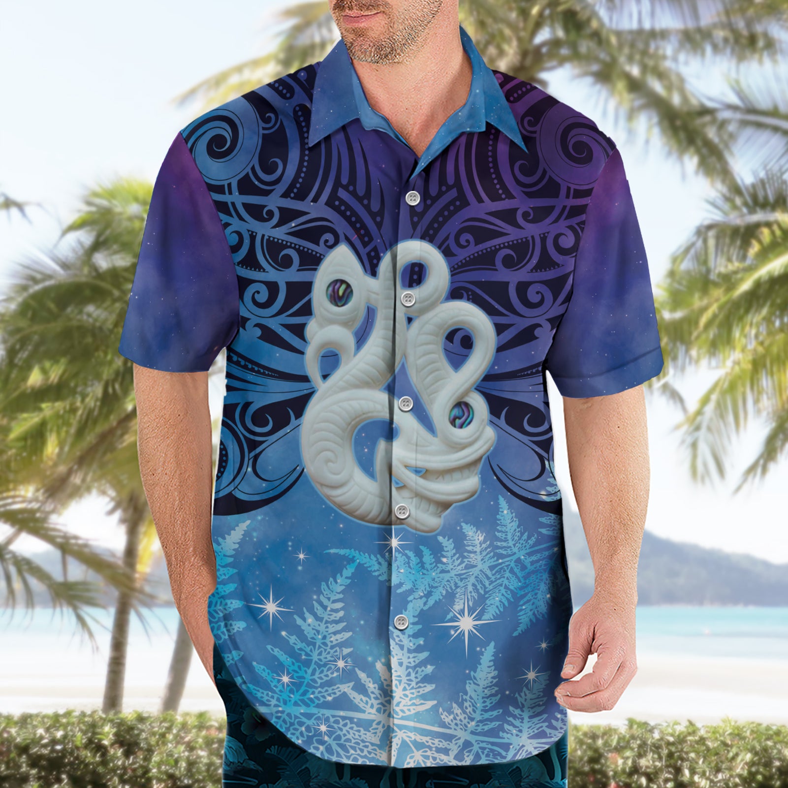 New Zealand Matariki Hawaiian Shirt Aotearoa Maori New Year Manaia Galaxy Vibes - Vibe Hoodie Shop