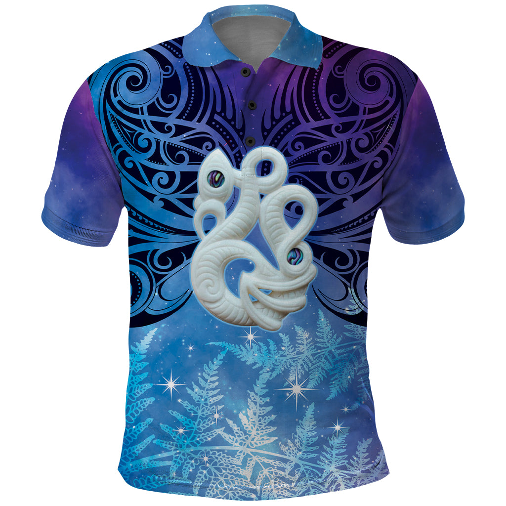 New Zealand Matariki Polo Shirt Aotearoa Maori New Year Manaia Galaxy Vibes - Vibe Hoodie Shop