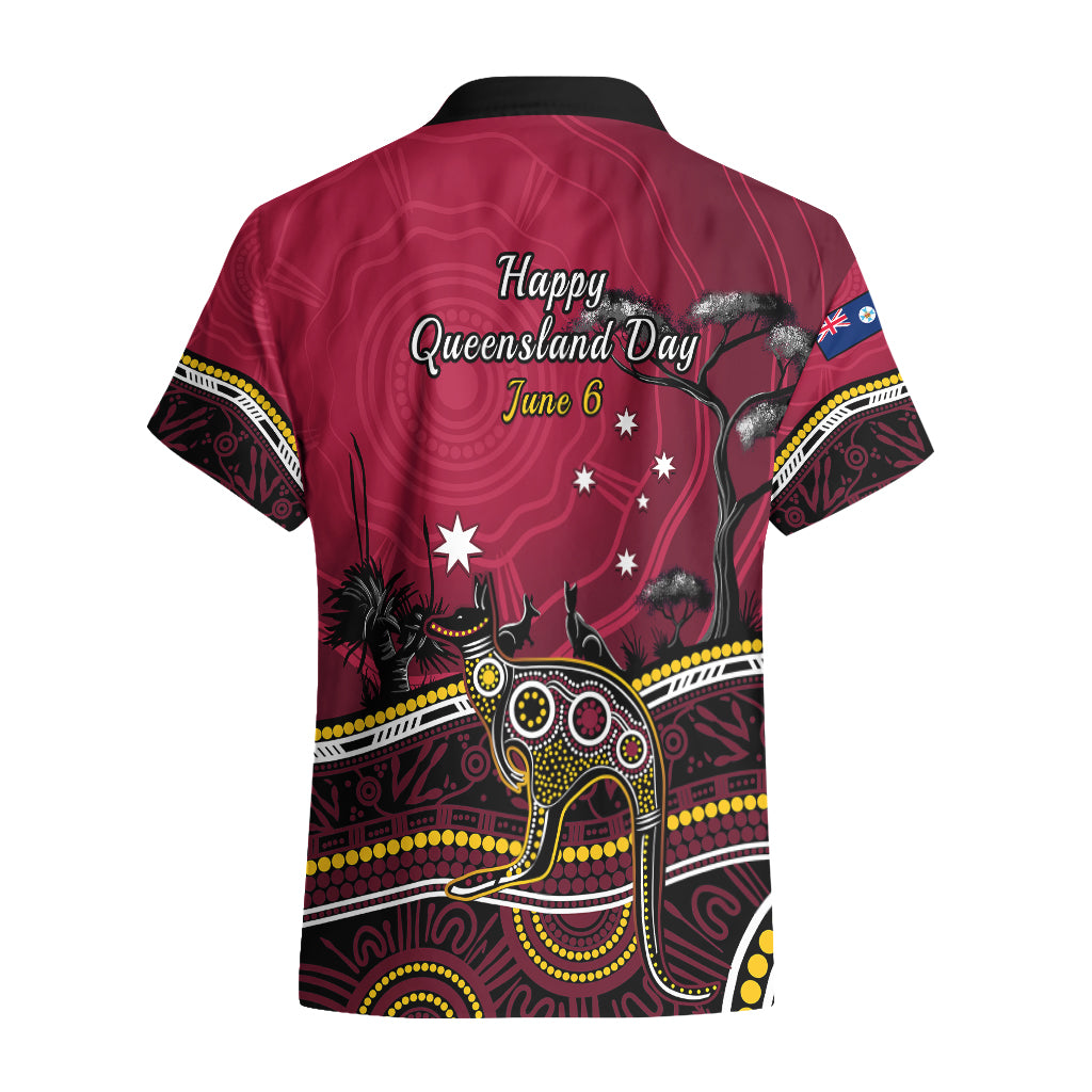 June 6 Queensland Day Hawaiian Shirt Australian Aboriginal Art - Vibe Hoodie Shop