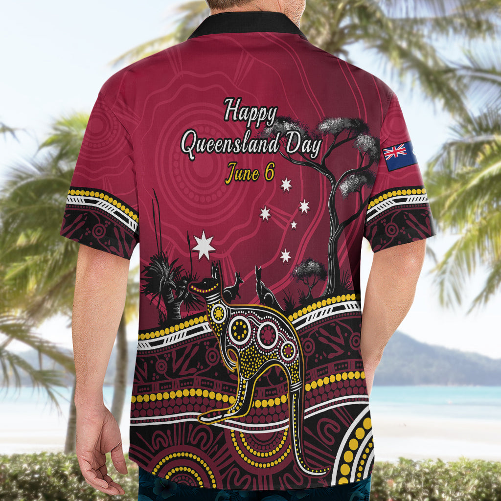 June 6 Queensland Day Hawaiian Shirt Australian Aboriginal Art - Vibe Hoodie Shop
