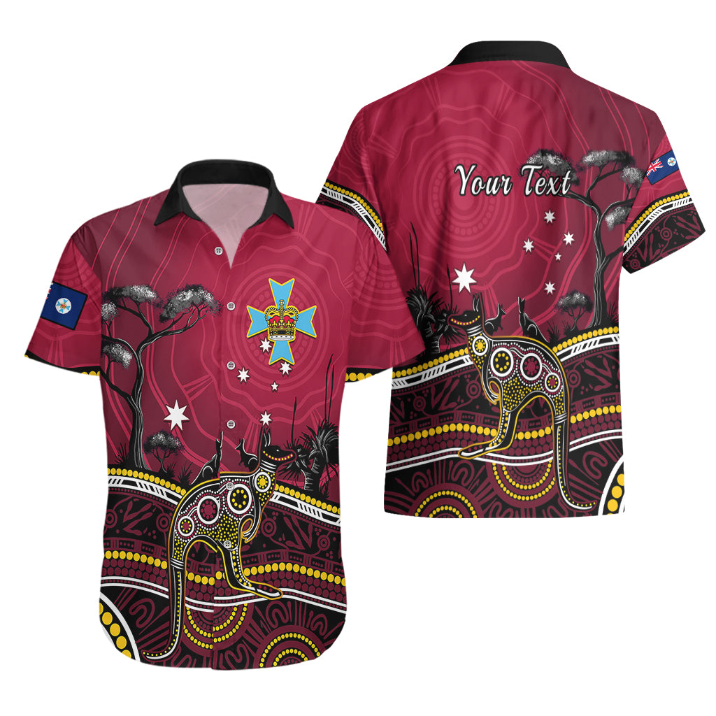 Personalised June 6 Queensland Day Hawaiian Shirt Australian Aboriginal Art - Vibe Hoodie Shop
