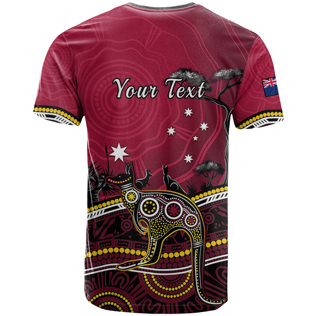 Personalised June 6 Queensland Day T Shirt Australian Aboriginal Art - Vibe Hoodie Shop