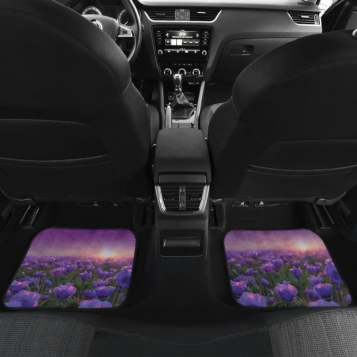 Australia Dog Heroes ANZAC Car Mats Remembering All Animals In War Purple Poppies