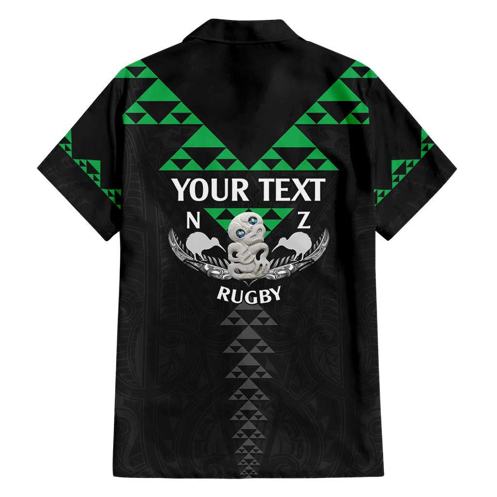 Personalised Aotearoa Rugby Hawaiian Shirt New Zealand Maori Kete Matauranga Pattern - Vibe Hoodie Shop