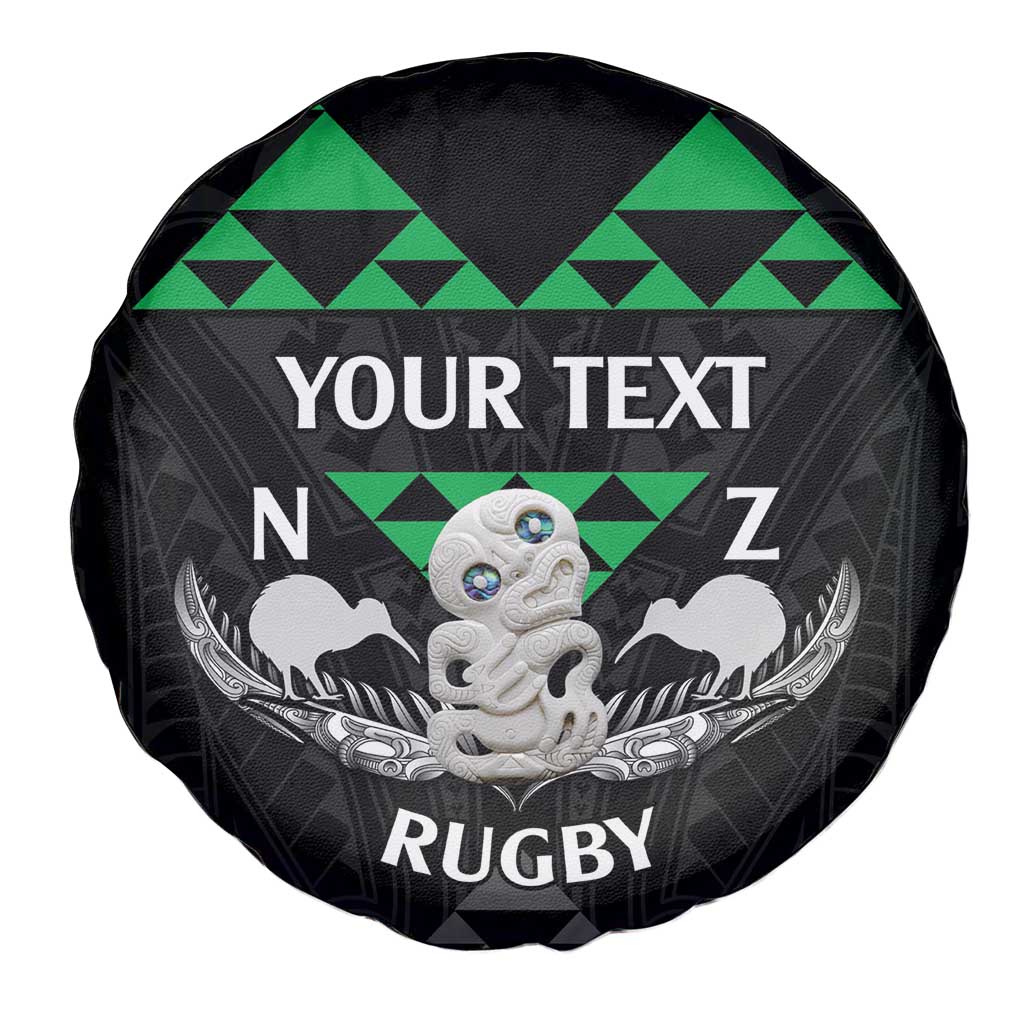 Personalised Aotearoa Rugby Spare Tire Cover New Zealand Maori Kete Matauranga Pattern - Vibe Hoodie Shop