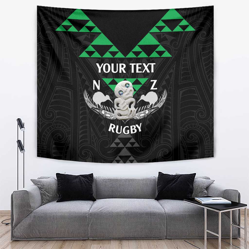 Personalised Aotearoa Rugby Tapestry New Zealand Maori Kete Matauranga Pattern - Vibe Hoodie Shop