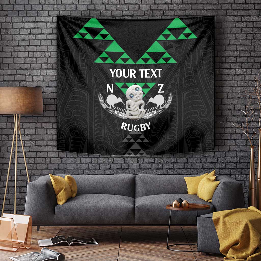 Personalised Aotearoa Rugby Tapestry New Zealand Maori Kete Matauranga Pattern - Vibe Hoodie Shop