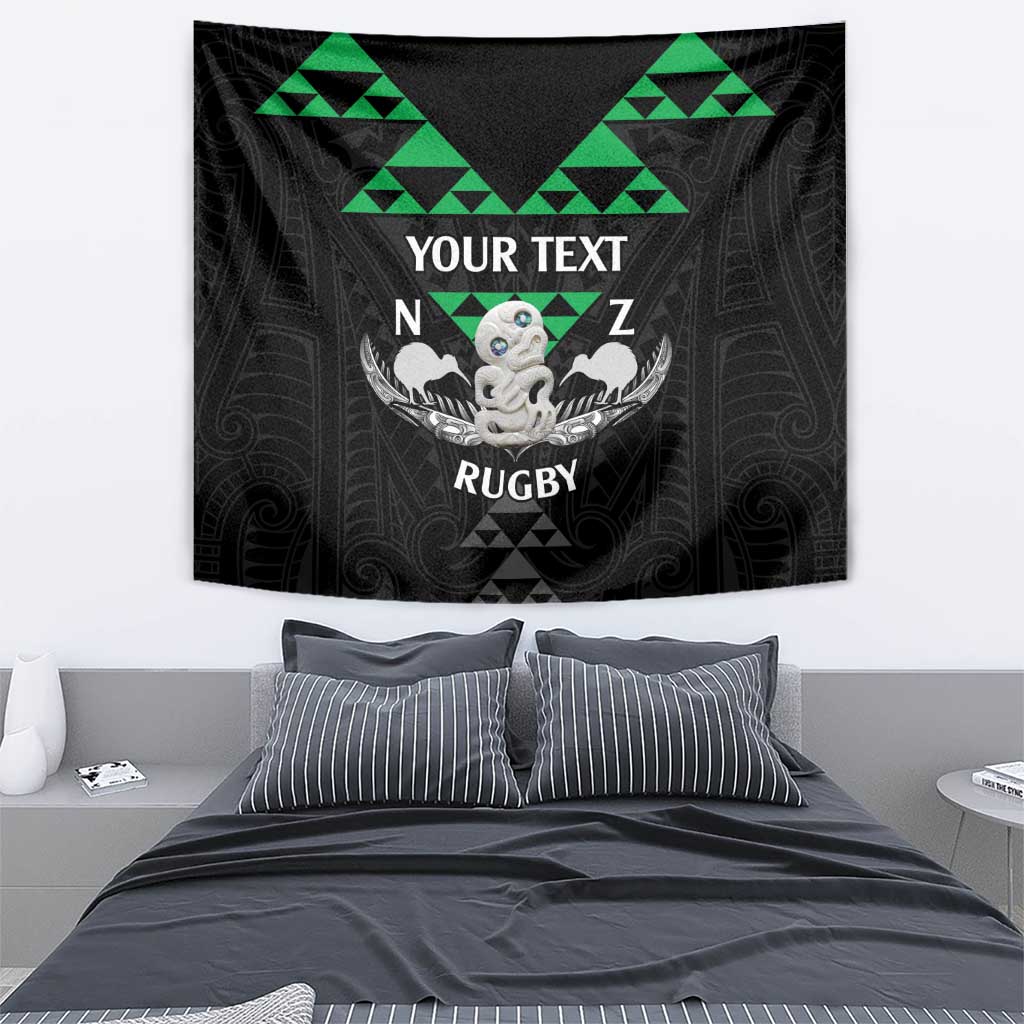 Personalised Aotearoa Rugby Tapestry New Zealand Maori Kete Matauranga Pattern - Vibe Hoodie Shop