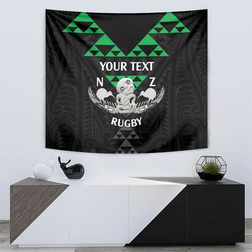 Personalised Aotearoa Rugby Tapestry New Zealand Maori Kete Matauranga Pattern - Vibe Hoodie Shop