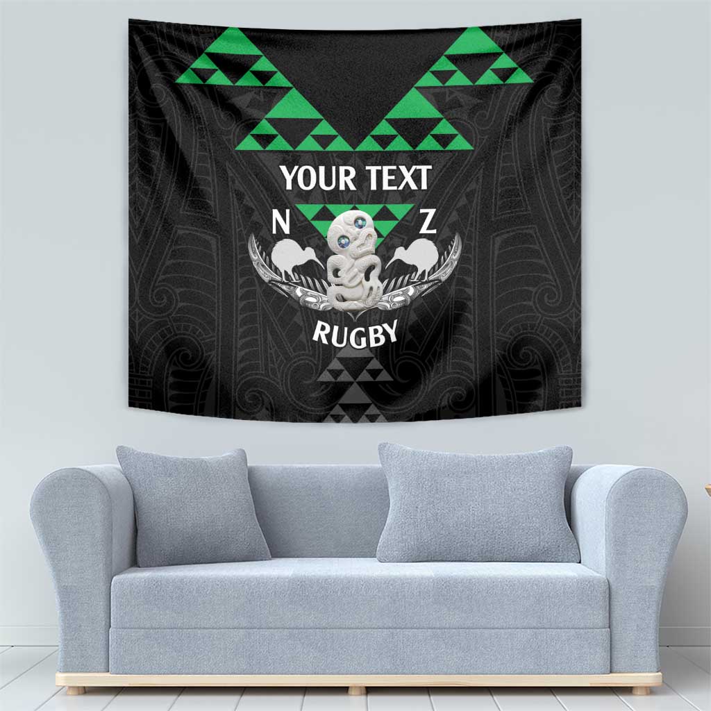 Personalised Aotearoa Rugby Tapestry New Zealand Maori Kete Matauranga Pattern - Vibe Hoodie Shop