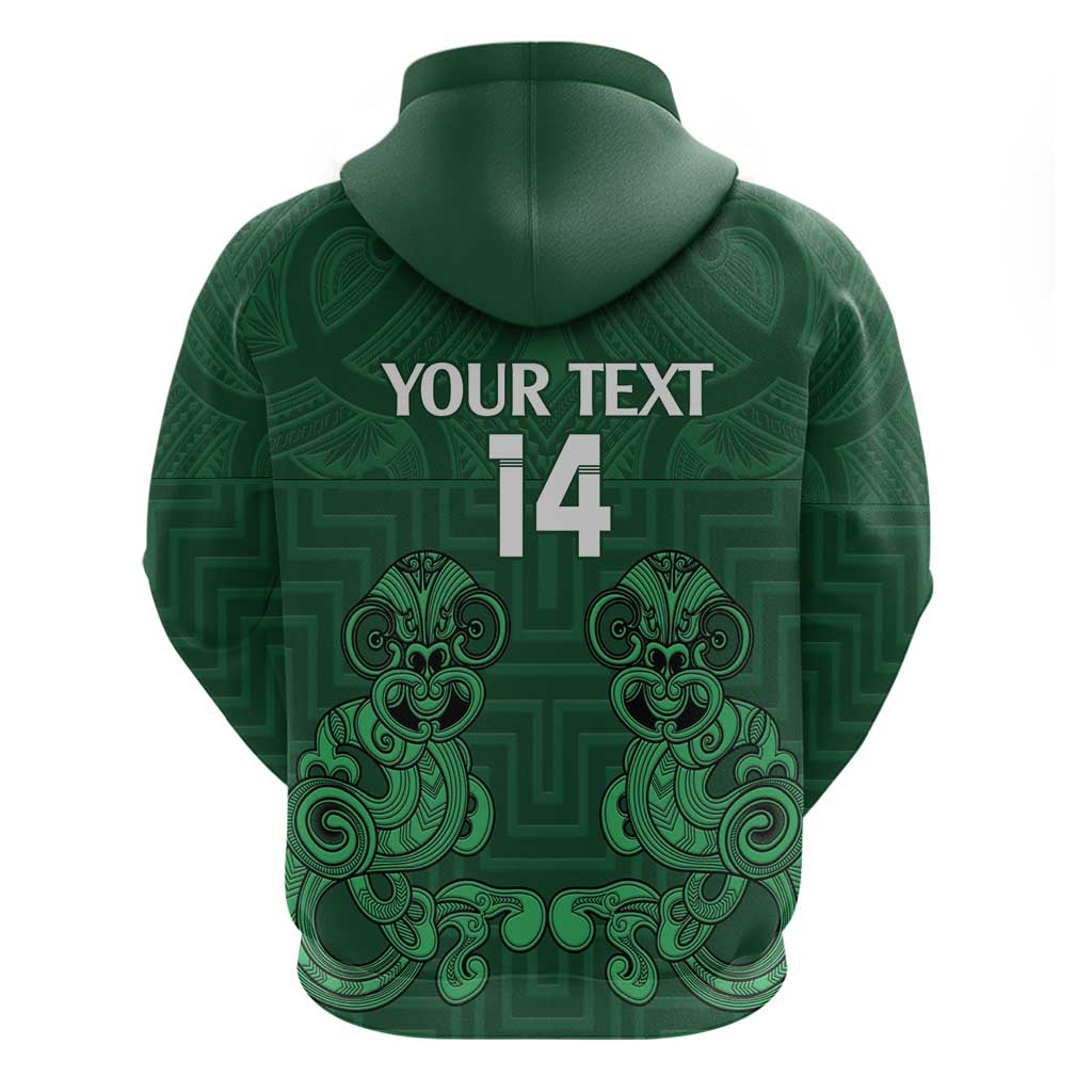 Custom Aotearoa Rugby Hoodie New Zealand Maori Kete Poutama Pattern - Vibe Hoodie Shop