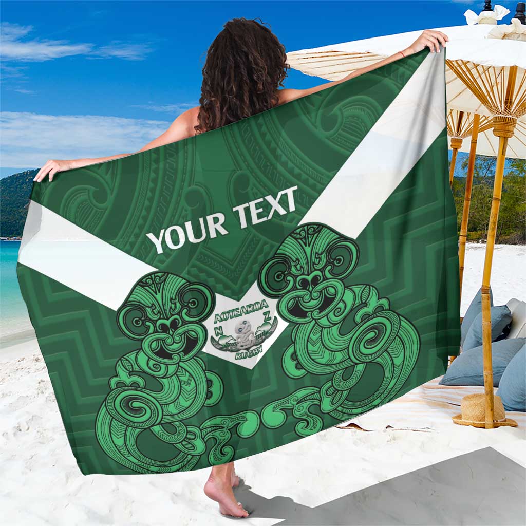 Custom Aotearoa Rugby Sarong New Zealand Maori Kete Poutama Pattern - Vibe Hoodie Shop