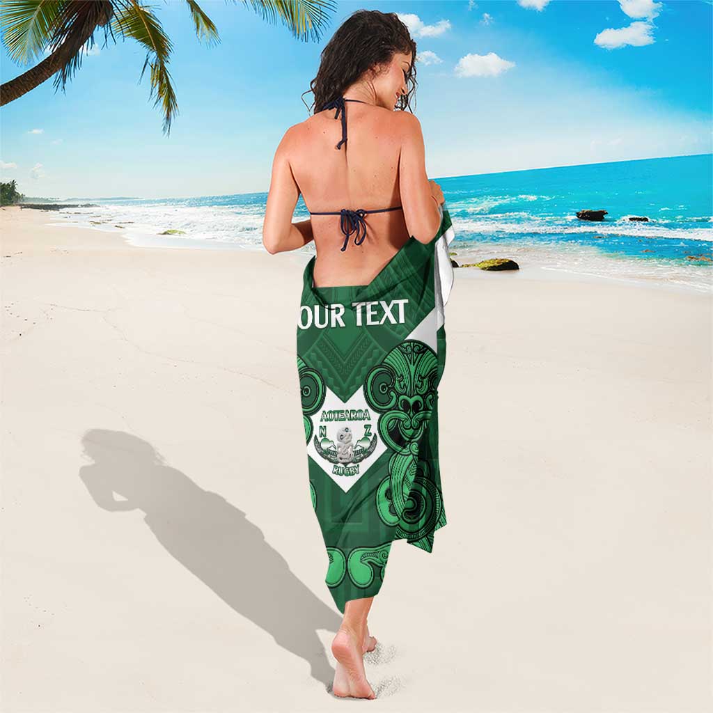 Custom Aotearoa Rugby Sarong New Zealand Maori Kete Poutama Pattern - Vibe Hoodie Shop